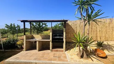 Jardín al aire libre en Casa Rural Limones