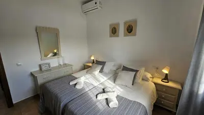 Cama o camas de una habitación en Casa Rural Limones