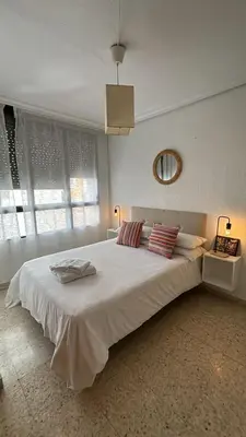 Cama o camas de una habitación en Gonzalo de Bilbao