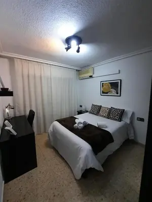 Cama o camas de una habitación en Gonzalo de Bilbao