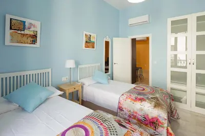 Cama o camas de una habitación en Veoapartment Jesús del Gran Poder B