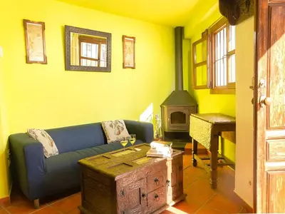 Zona de estar de Holiday home in Carcabuey