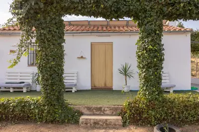 Jardín al aire libre en La casita del Abuelo