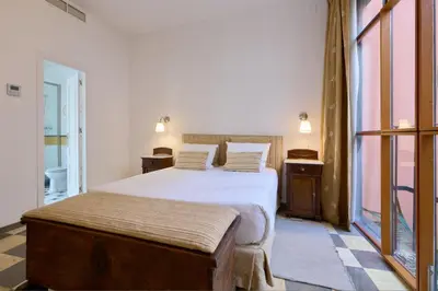 Cama o camas de una habitación en San Bernardo