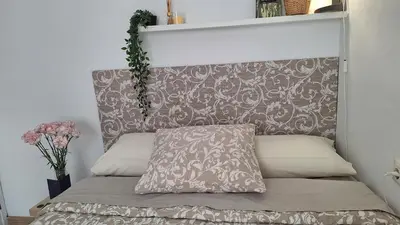 Cama o camas de una habitación en Apartamento 1 dormitorio