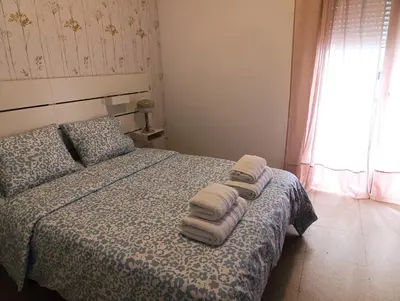 Cama o camas de una habitación en Apartamento San Martin Callejón