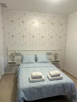 Cama o camas de una habitación en Apartamento San Martin Callejón