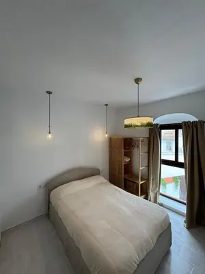 Cama o camas de una habitación en Vivienda turística rural Casa Ana
