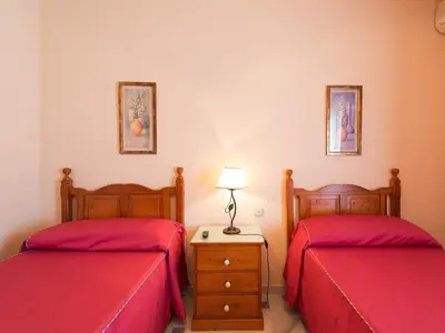 Cama o camas de una habitación en Hostal San Francisco