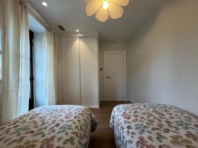 Cama o camas de una habitación en Los balcones de la Carrera