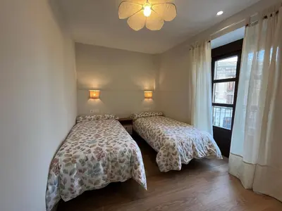 Cama o camas de una habitación en Los balcones de la Carrera