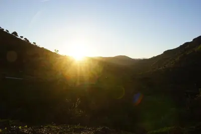 Paisaje cerca de este camping