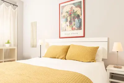 Cama o camas de una habitación en Alohamundi Cristo de Burgos