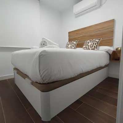 Cama o camas de una habitación en Apartamento Manzana