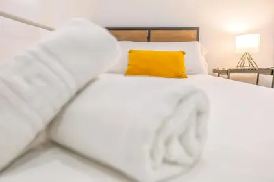 Cama o camas de una habitación en El Marqués, Orilla del Guadalquivir - Parking Incluido