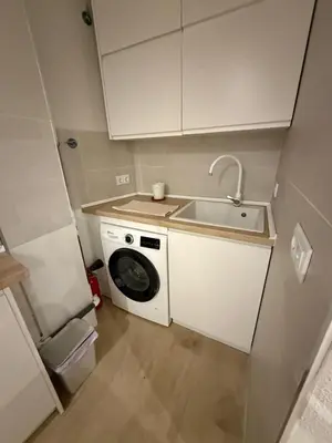 Una cocina o zona de cocina en Apartamento Jardines del Brillante