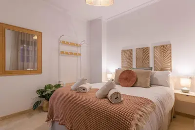 Cama o camas de una habitación en El Rinconcito de Miraflores