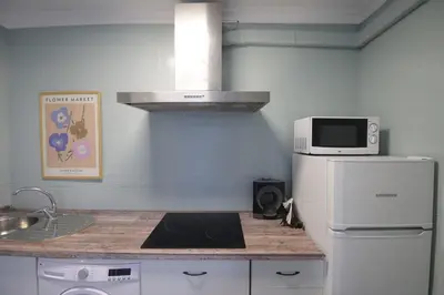 Una cocina o zona de cocina en Lineros Suite A
