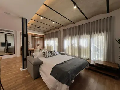 Cama o camas de una habitación en Geysotur Central Córdoba Suite