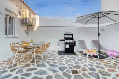 Zona de estar de Private House PRIVATE POOL Private Andalusian Courtyard BBQ Near Historic Center
