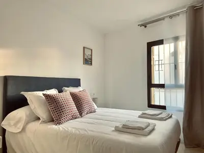 Cama o camas de una habitación en Apartamento San Álvaro