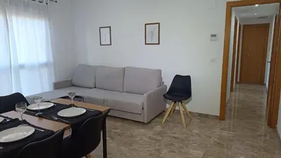 Zona de estar de Las 4 Llaves