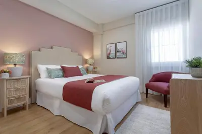 Cama o camas de una habitación en Genteel Home Paseo de la Victoria