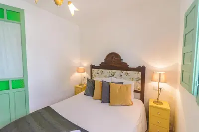 Cama o camas de una habitación en Casa Spa de la Mariola