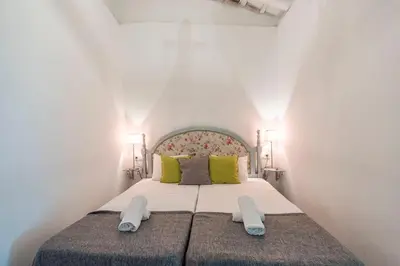 Cama o camas de una habitación en Casa Spa de la Mariola