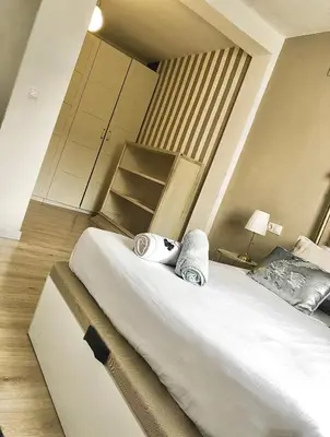 Cama o camas de una habitación en Rincones de San Pedro