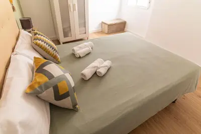 Cama o camas de una habitación en El Rincón de la Muralla
