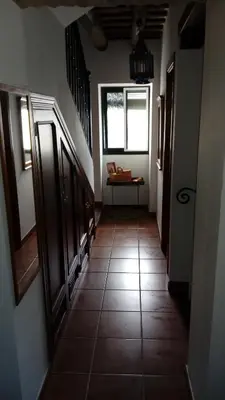 Cama o camas de una habitación en Casa rural villa luxury village cazalla de la Sierra 8 pax
