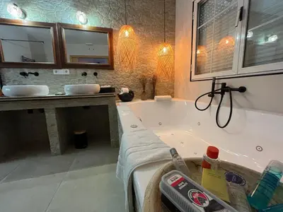 Una cocina o zona de cocina en Villa Mercedes