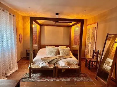 Cama o camas de una habitación en Villa Mercedes