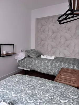 Cama o camas de una habitación en Casa Lúa
