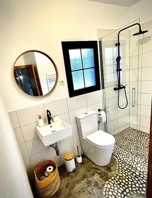 Un baño de Romantische Finca nahe Málaga, kreativ einzigartig