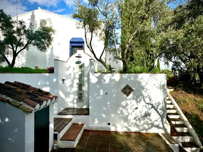 Jardín al aire libre en Romantische Finca nahe Málaga, kreativ einzigartig