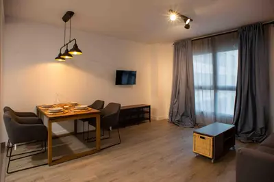 Una televisión o centro de entretenimiento en Apartamento en Córdoba Centro 4F
