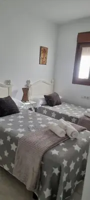 Cama o camas de una habitación en Casa Rave 17