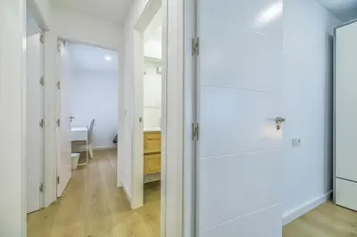 Cama o camas de una habitación en El Oasis de San Lorenzo