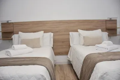 Cama o camas de una habitación en Vivienda Turística La Cordobesa