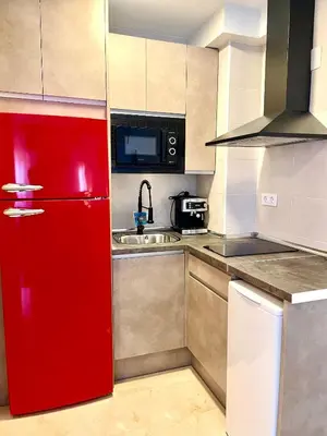 Una cocina o zona de cocina en La Pera Limonera Jaén