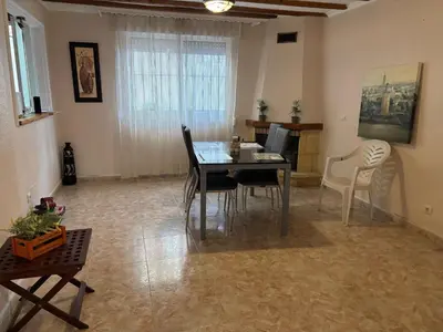 Zona de estar de Montequinto Getaway Teletrabajo Relax y Sevilla a tu Alcance