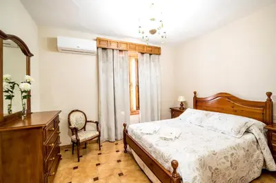 Cama o camas de una habitación en Hacienda Carboneras