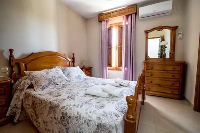 Cama o camas de una habitación en Hacienda Carboneras