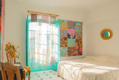 Cama o camas de una habitación en Bohemian Villa Malaga by PriorityVillas