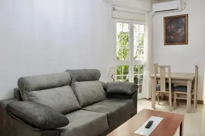Zona de estar de Wish Suite Hercules de Sevilla