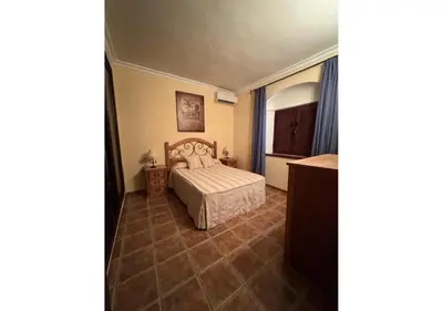 Cama o camas de una habitación en Turismo rural Valsequillo