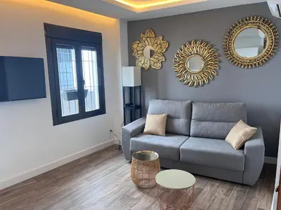 Zona de estar de Mucho Trigo Apartments B
