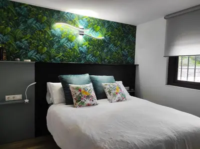 Cama o camas de una habitación en Silvana campo y ciudad